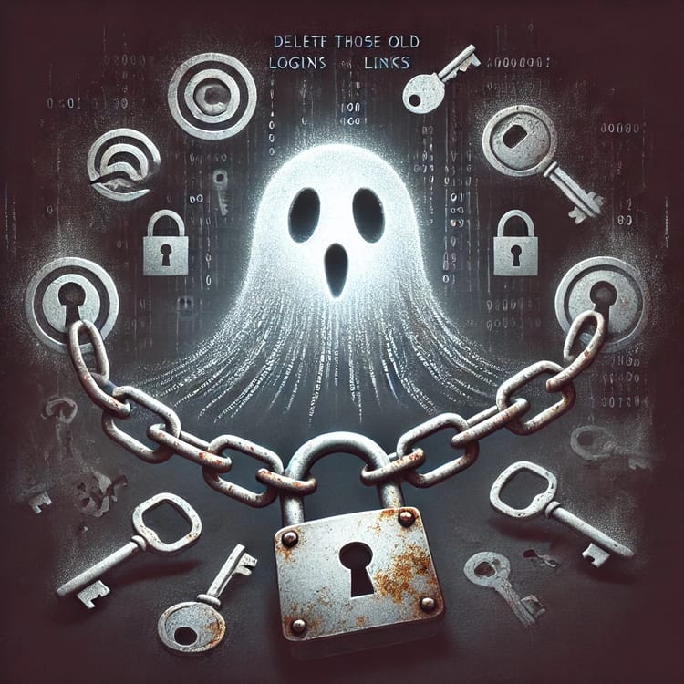 Delete Those Old Logins and Links or the Ghosts will Haunt You 👻