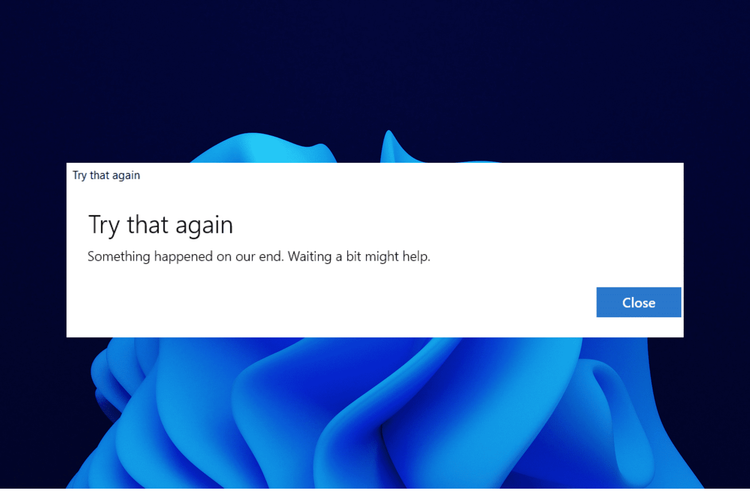An Error Occurred