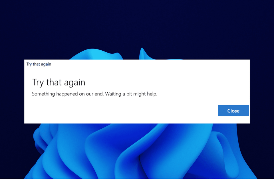 An Error Occurred